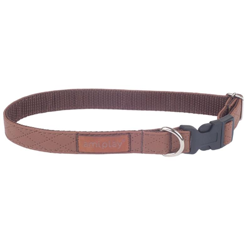 amiplay Adjustable Collar Cambridge L Brown (L), Halsband + Leine