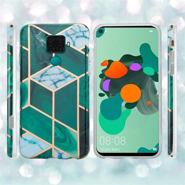 Image du produit Cadorabo Couverture IMD TPU Marbre coloré (Mate 30 Lite)