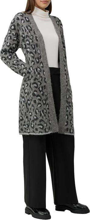 Produktbild s.Oliver Strickjacke Long-Cardigan im Relaxed Fit mit Leo-Print (36)