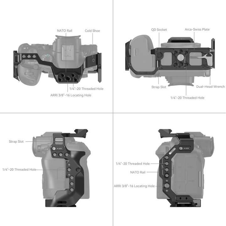 Image du produit SmallRig Cage pour Canon EOS R6 Mark II 4159 (Cage)