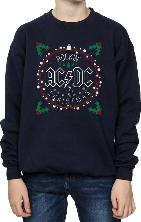 Immagine prodotto AC/DC Christmas Circle Felpa Ragazzi (152, 158)
