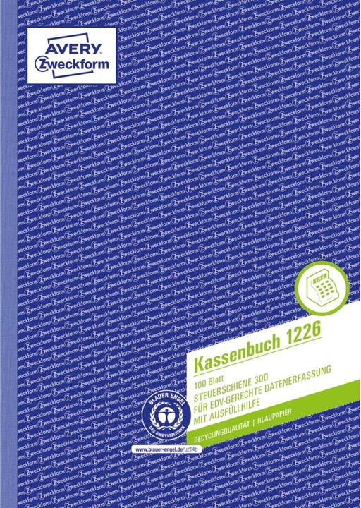 Produktbild Avery RecyclingÂ Kassenbuch (100 x)
