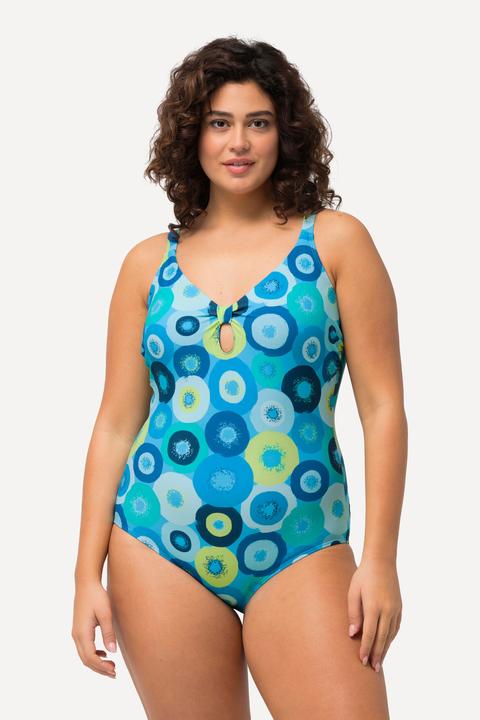 Produktbild Ulla Popken Badeanzug, Kreise, Softcups, Keyhole (52)