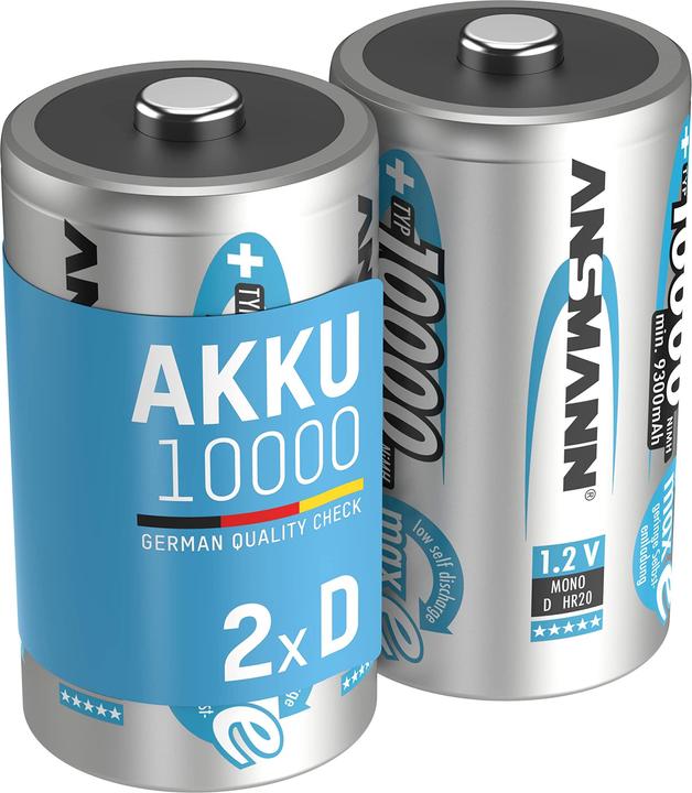 Produktbild Ansmann Mono D (2 Stk., D, 10000 mAh)