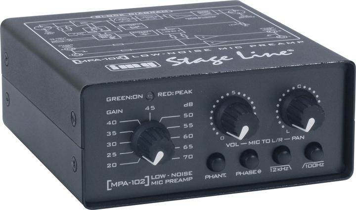 Immagine prodotto Img Stage Line Preamplificatore microfonico MPA-102 (Preamplificatori)
