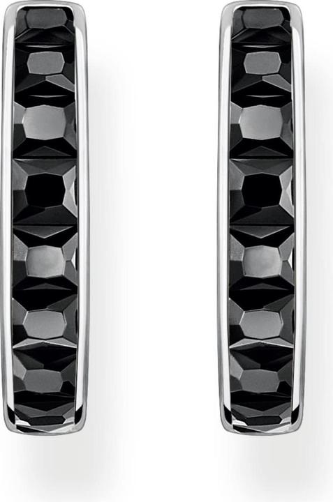 Produktbild Thomas Sabo Creolen schwarze Steine pavé silber (925 Sterling Silber)