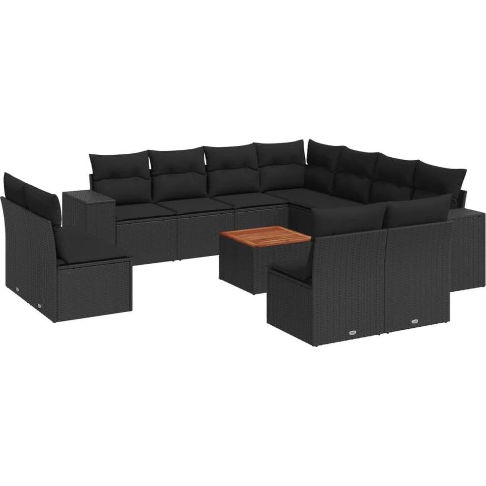 VidaXL, Gartenlounge, 10-tlg. Garten-Lounge-Set mit Kissen