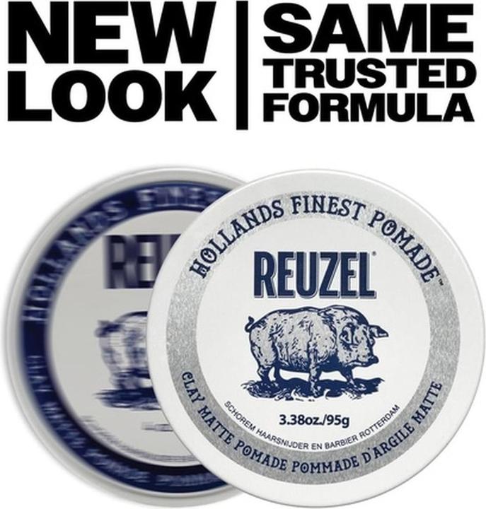 Immagine prodotto Reuzel Matte Clay Pomade No Shine with Medium Hold for Natural Style (Pomata)