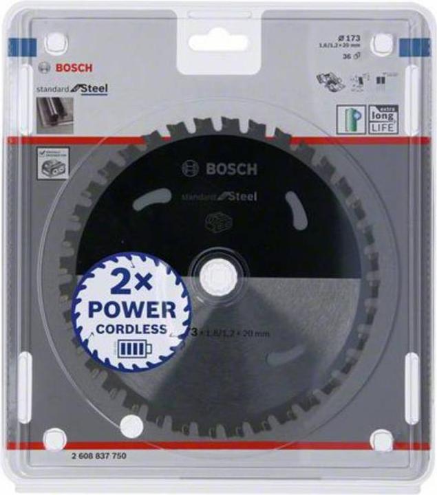 Produktbild Bosch Professional Zubehör PRO Steel cordless Kreissägeblatt, 173 x 1,6 x 20 mm