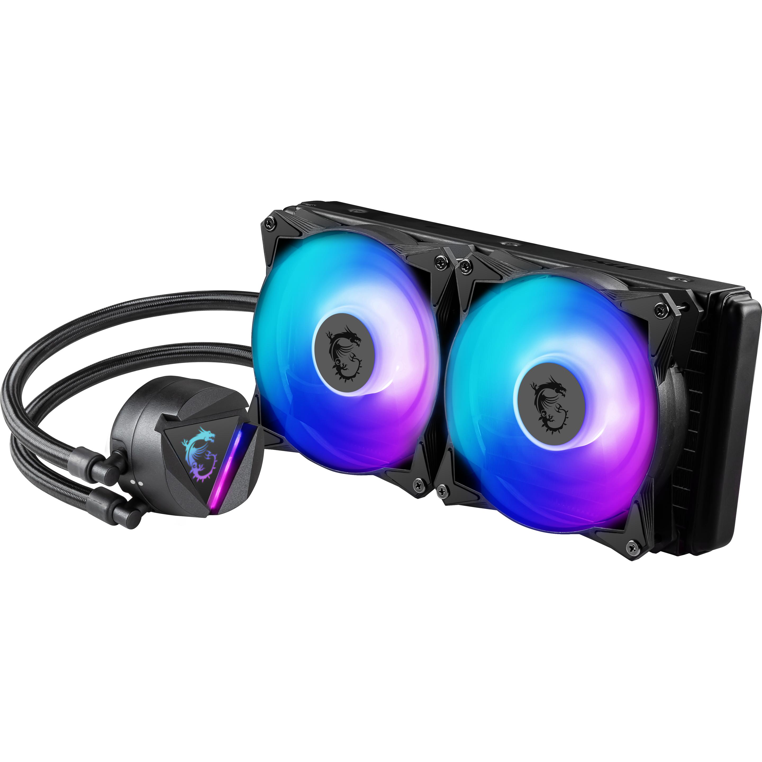 Thumbnail - MSI WAK MAG CoreLiquid 280R V2, CPU Wasserkühler, Schwarz