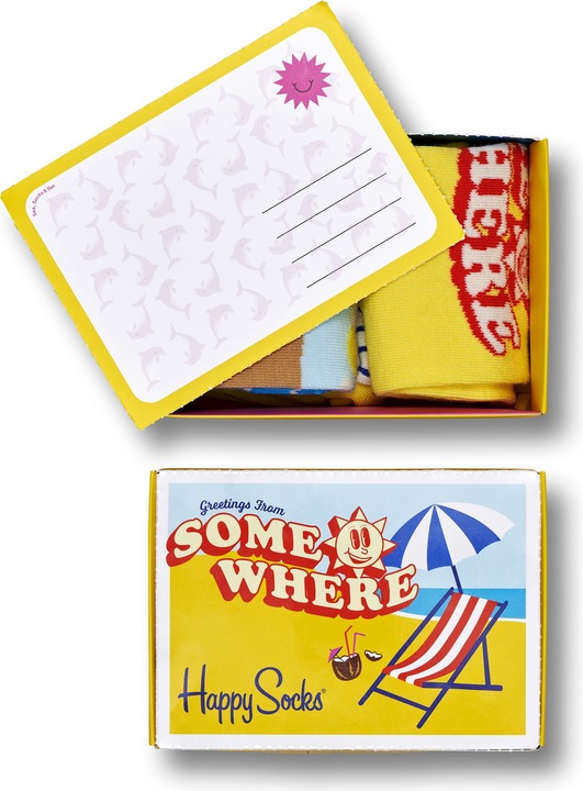 Actual product image Happy Socks Wish You Were Here Gift Set (pack of 2, 36 - 40)