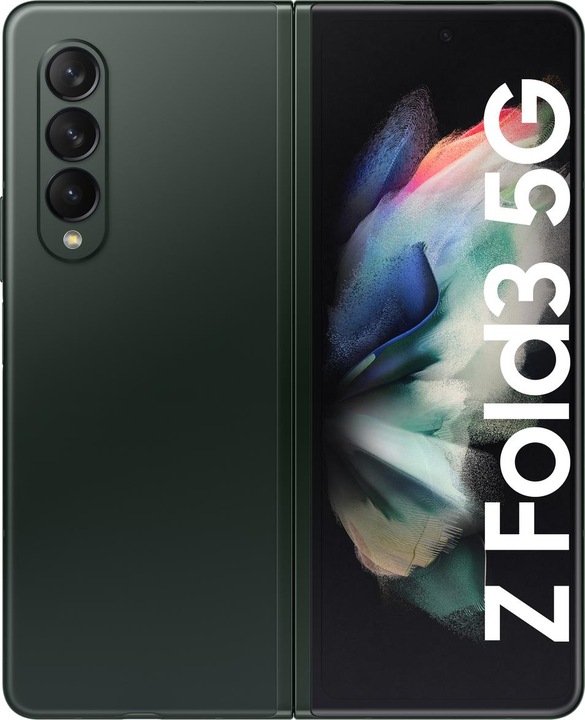 Actual product image Samsung Galaxy Z Fold3 5G EU (256 GB, Phantom Green, 7.60", SIM + eSIM, 12 Mpx, 5G)