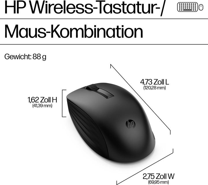 Productafbeelding HP 655 Draadloze KB/MSE Combo WHT Duitsland (DE, Draadloze)