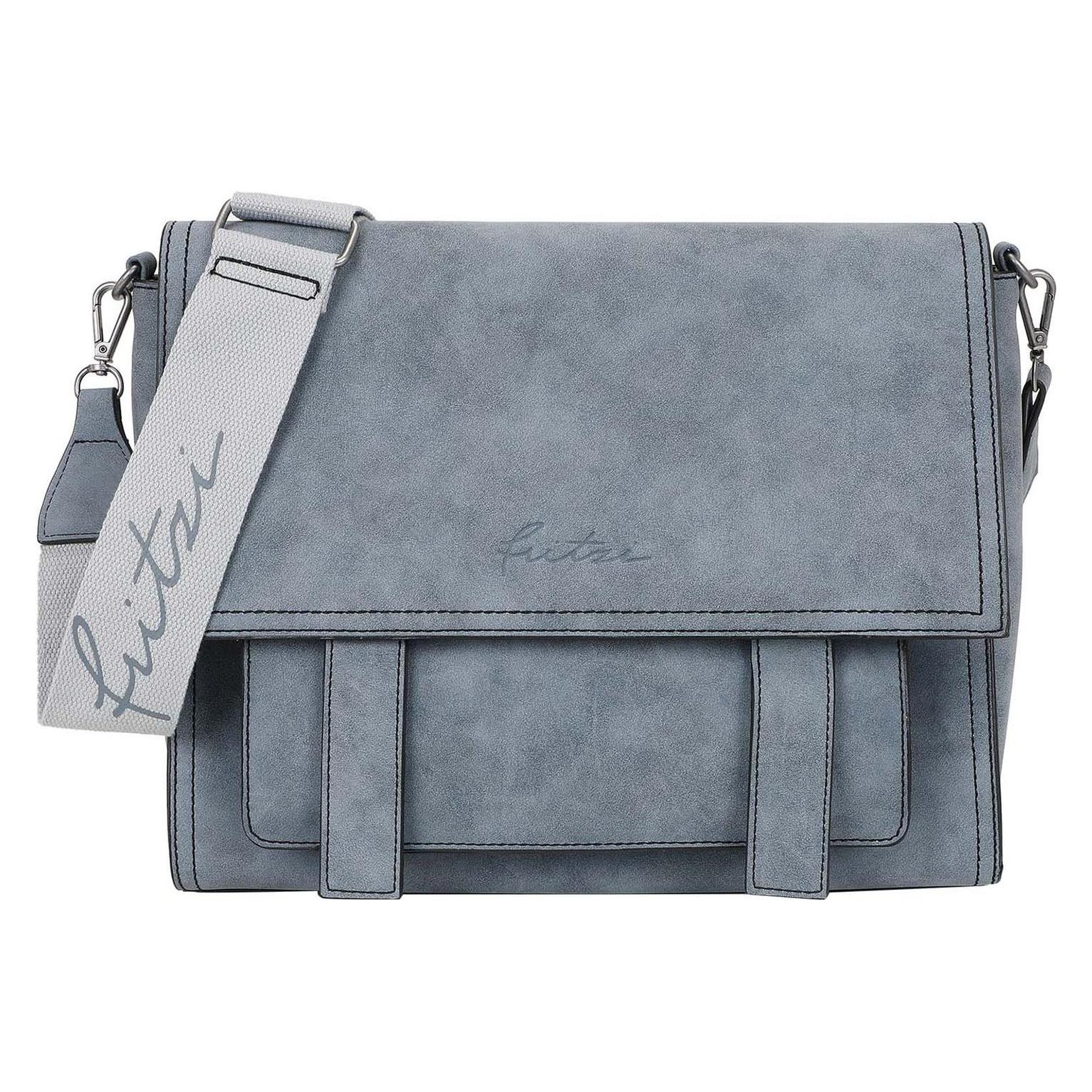 Fritzi Aus Preußen, Damen, Handtasche, Fritzi Jive Satchel, Grau, Blau