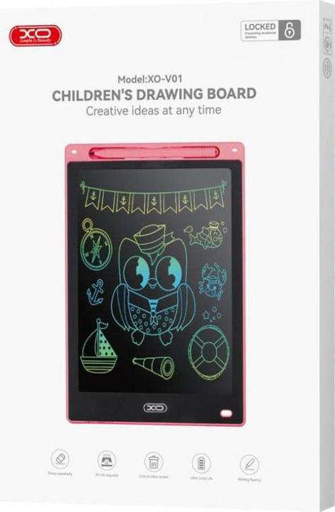 Actual product image xO writing tablet LCD V01 10" pink (10")