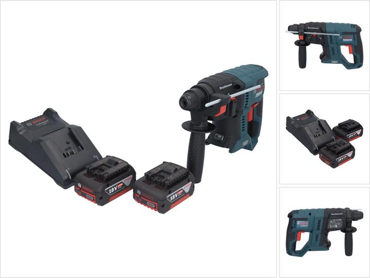 Produktbild Bosch Professional GBH 18V-21 Professional Akku Bohrhammer 18 V 2,0 J SDS plus Brushless + 2x Akku 5,0 Ah + Lade