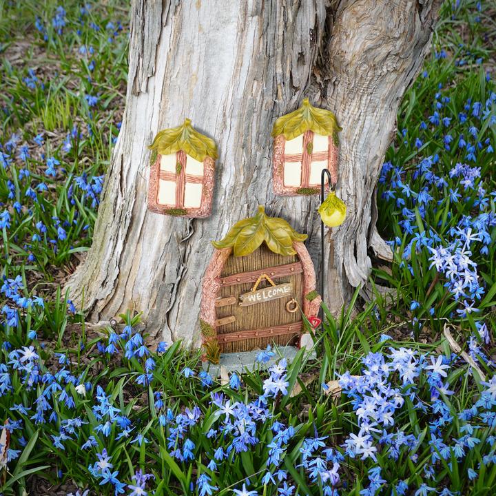 Actual product image Relaxdays Fairy door set