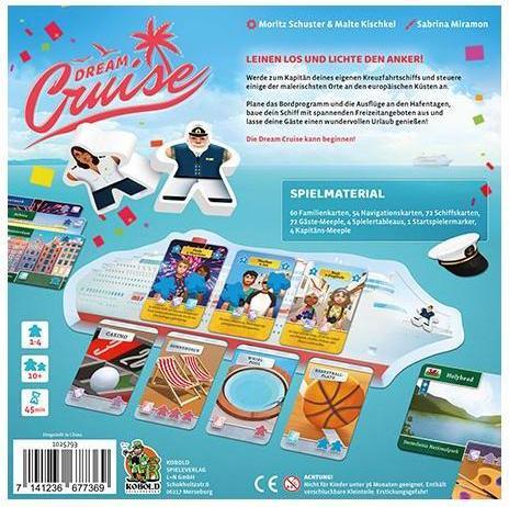 Produktbild 1025793 - Dream Cruise, Kartenspiel für 1 - 4 Spieler, ab 10 Jahren (DE-Ausgabe) (Deutsch)