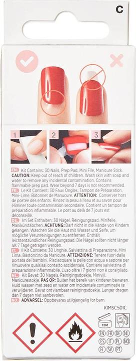 Image du produit KISS Nails - imPress Believe (Ustensiles à ongles, Rouge)