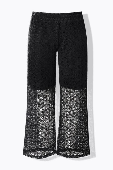 Produktbild Miamoda Spitzenhose, gerades Bein, Elastikbund (48)