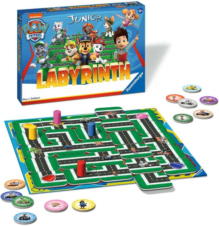 Produktbild Ravensburger Paw Patrol Junior Labyrinth (Deutsch, Englisch, Französisch, Italienisch, Spanisch, 2 - 4 Spieler)