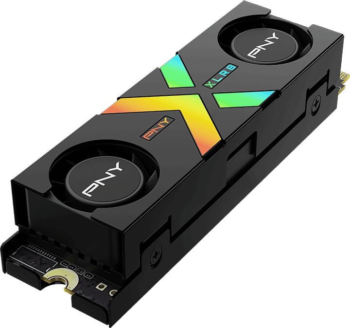 Image du produit PNY CS3150 XLR8 Gaming Epic-X 1TB SSD M.2 GEN5 NVMe RGB Heatsink (1000 Go, M.2 2280)