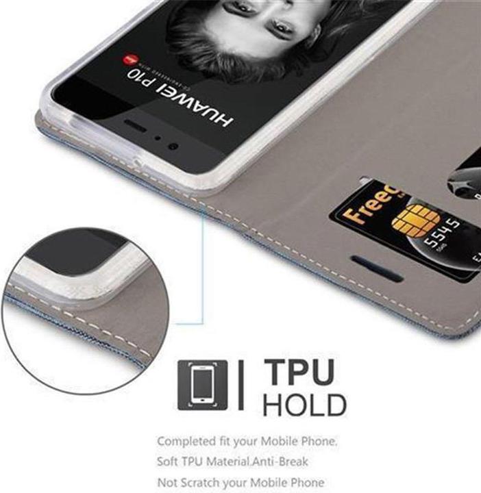 Image du produit Cadorabo Couverture look jeans Book (Huawei P10)