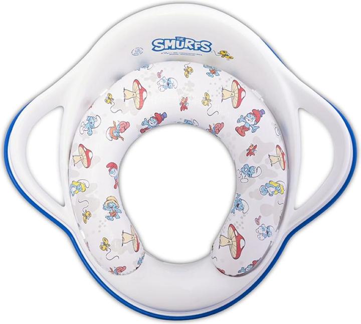 Lorelli Toilettensitz Smurfs Handgriffen