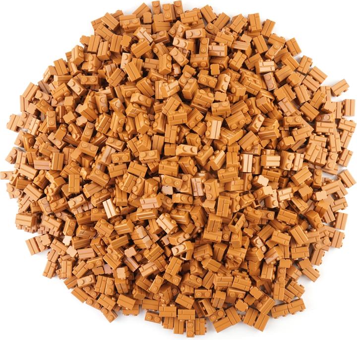 Produktbild LEGO 1x2 Mauersteine Nougat - 100 Stück - Nougat bricks 98283 (98283, LEGO Zubehör)