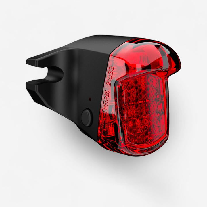 Image du produit Oxylane Eclairage vélo arrière LED USB pour rails de selle