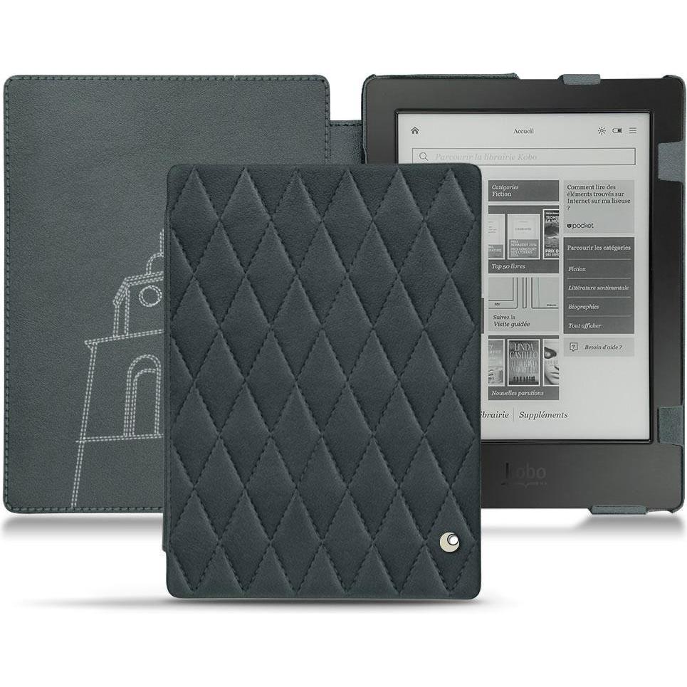 Noreve Lederschutzhülle horizontal (Aura H2O), Tablet Hülle, Blau