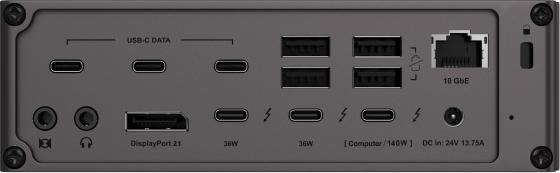 Produktbild CalDigit TS5 Plus+ - Thunderbolt Station 5 Plus with 1m Thunderbolt 5 Cable (Thunderbolt, 20 Ports)