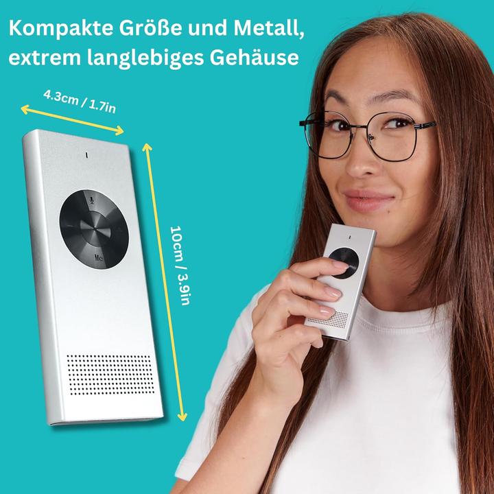 Immagine prodotto Enence Zwei-Wege-Echtzeit-Übersetzer für 60+ Sprachen