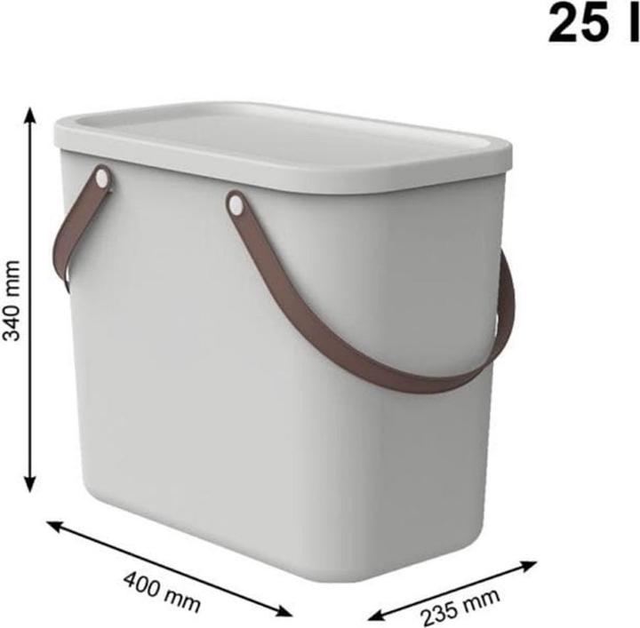Immagine prodotto Rotho Contenitore a sacco per Segregacji Albula 25L bianco opaco (23.50 cm, 25 l, 1x)