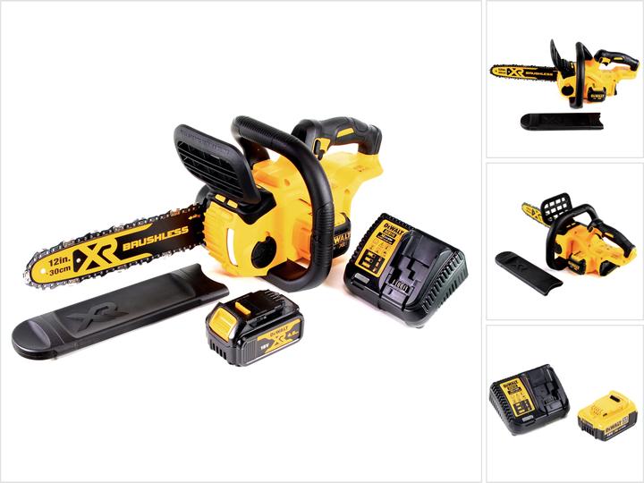 Produktbild DeWalt DCM 565 M1 Akku Kettensäge 18V + 1x Akku 4,0 Ah + Ladegerät (Akku Kettensäge)