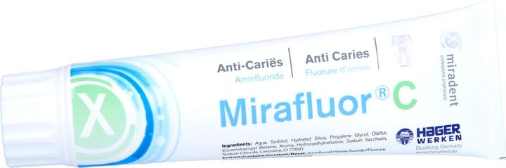 Produktbild Herba Miradent Mirafluor c Aminfluorid Zahncreme (100 ml)