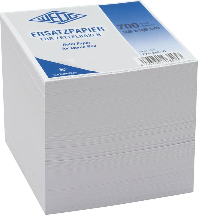 Wedo Note paper 99x99mm white (99 x 99 mm)