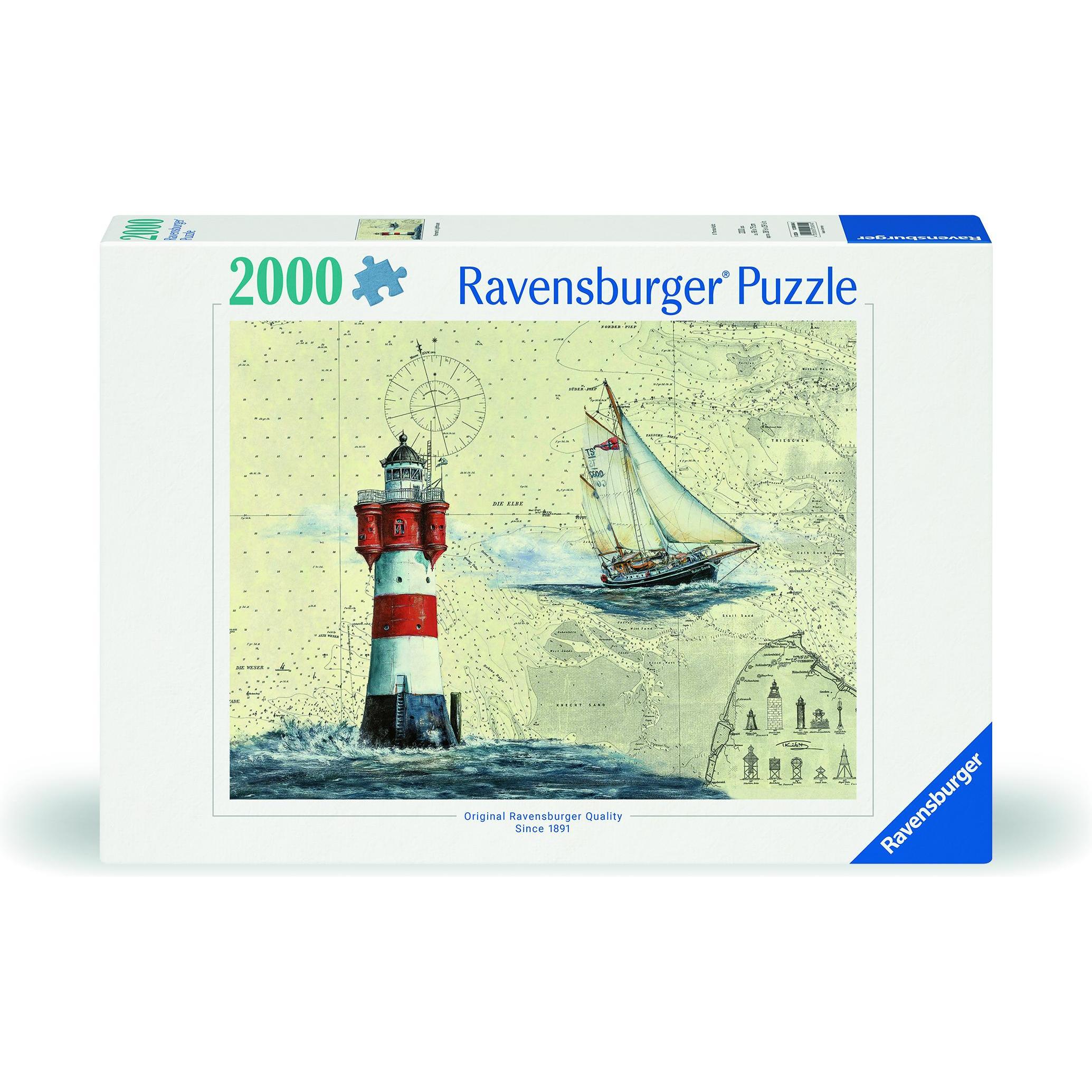 Ravensburger Puzzle 12000804 - Romantischer Leuchtturm - 2000 Teile Puzzle für Erwachsene ab 14 (2000 Teile)