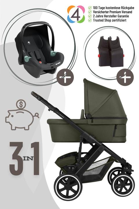 Produktbild ABC Design Salsa 5 Air 3in1 Aktion inkl. Babyschale und Adapter