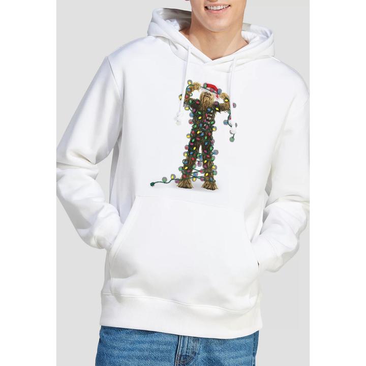Immagine prodotto Star Wars Felpa con Cappuccio Natale Chewbacca Luci da Favola Uomo (S)
