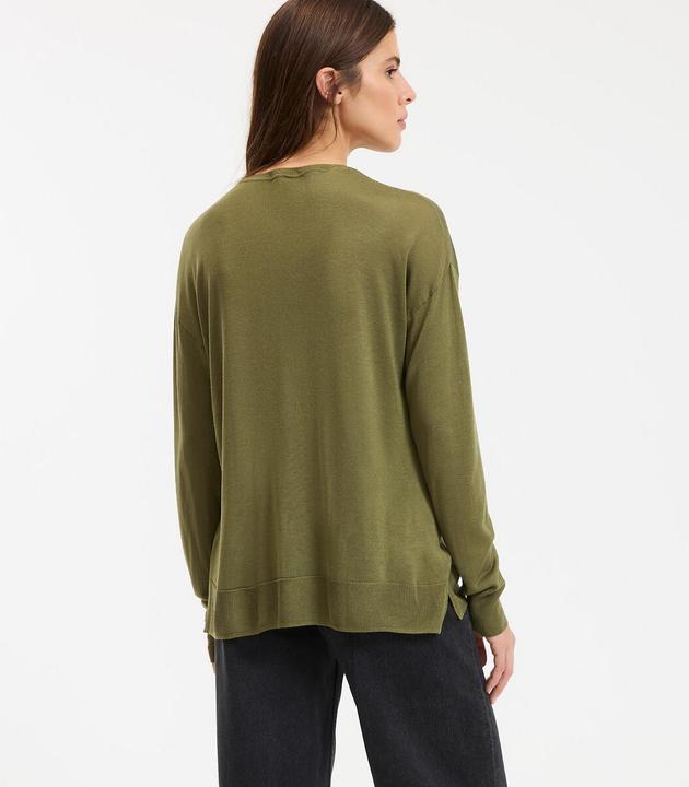 Actual product image La Redoute Collections Pullover mit V-Ausschnitt (S)