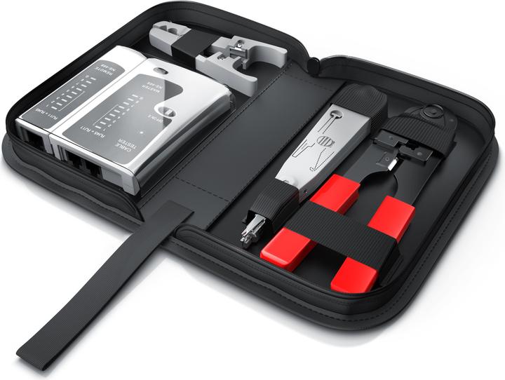 Actual product image CSL Network Cable Tester for RJ45 & RJ11 Cables - Patch Cord Cable Tester - LAN Network Cable Tester