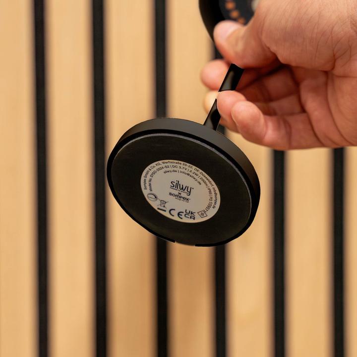 Produktbild Silwy Magnet-Leuchte Portofino Black inkl. Platzset und Pad (198 lm)