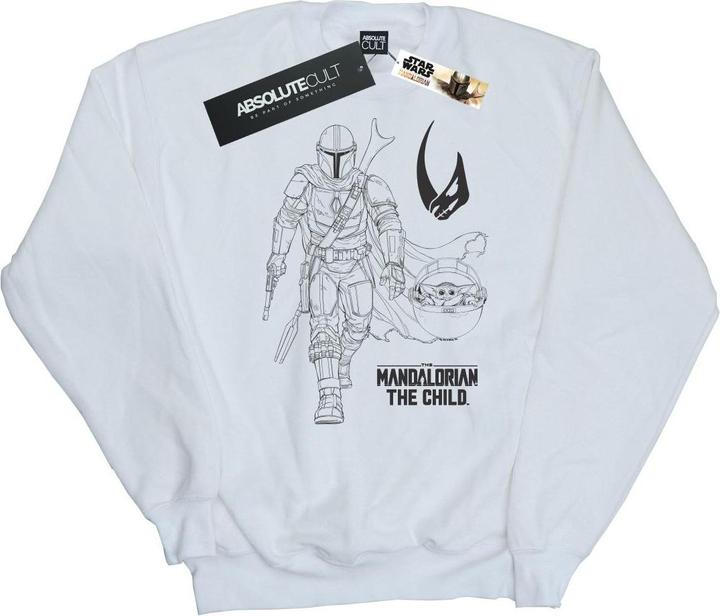 Actual product image Star Wars Mens The Mandalorian Clan Of Two Sweatshirt (5XL)