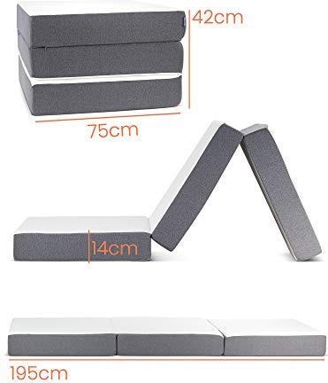 Immagine prodotto Dynmc You Materasso pieghevole (75 x 195 cm, Nucleo di schiuma)