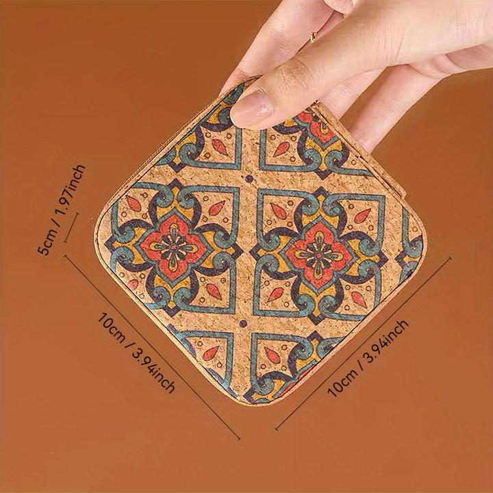 Actual product image Only-Bags.Store Coffret à bijoux 4 pièces en similicuir bohème chic et artisanal - Organiseur de voyage portable