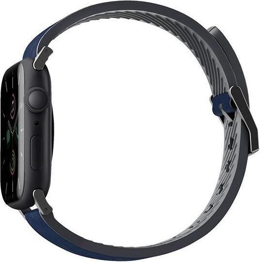 Immagine prodotto Uniq pasek Straden Apple Watch Series 1/2/3/4/5/6/7/8/SE/SE2/Ultra 42/44/45/49mm. Pelle ibrida Str (45 mm, 44 mm, 42 mm, 49 mm, Silicone, Ecopelle)