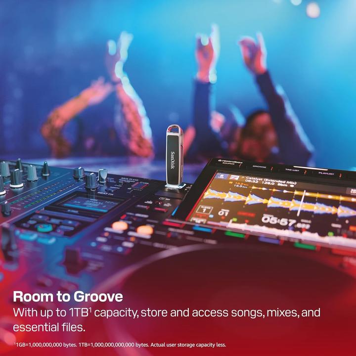 Actual product image SANDISK DJ Flash Drive (512 GB, USB-A, USB-C)