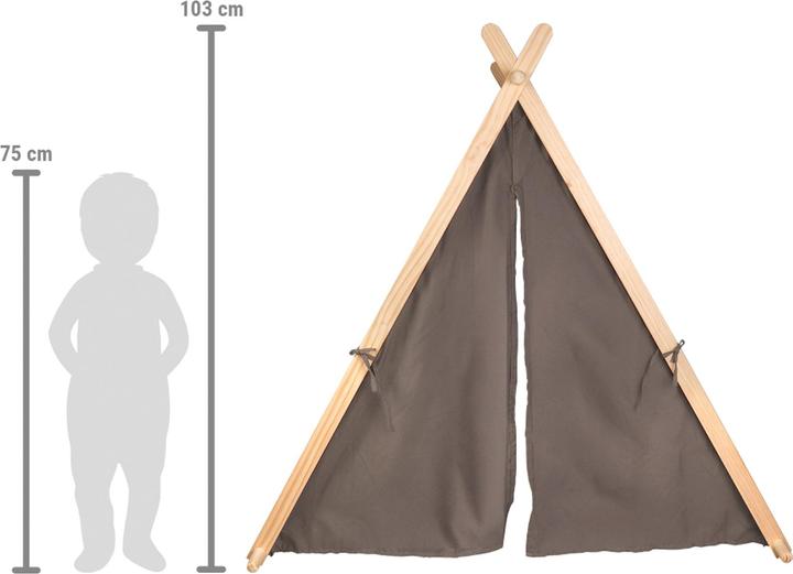 Actual product image small foot Play tent taupe