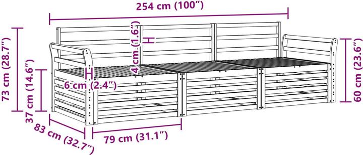 Produktbild vidaXL Outdoor-Sofa